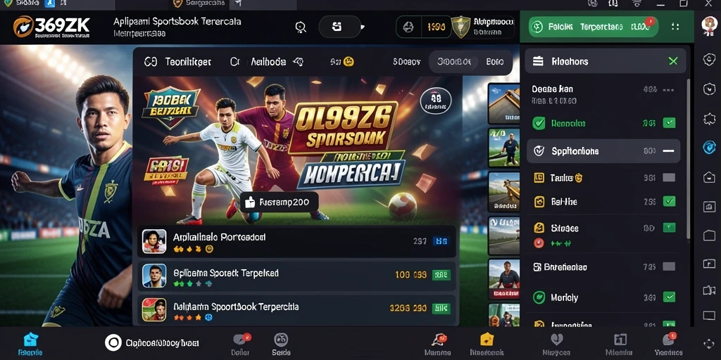 Tampilan gameplay Sportsbook yang menarik dari 369ZK.