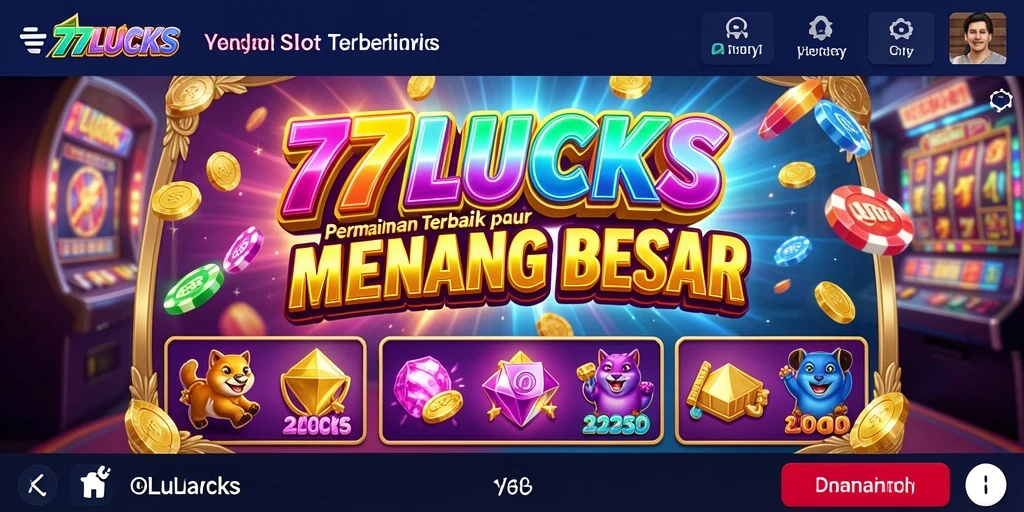 Gameplay menegangkan di 77LUCKS menampilkan beragam slot menarik.
