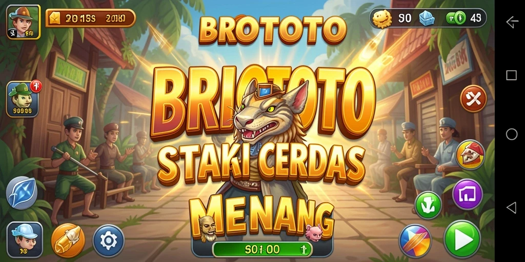 Screenshot menampilkan gameplay strategi intens di BRIOTOTO.