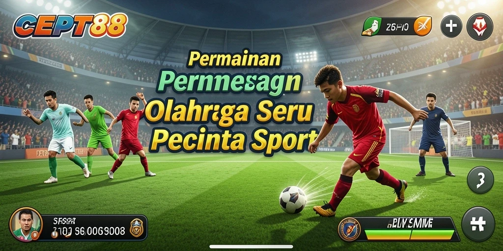 Screenshot gameplay CEPAT88 menampilkan aksi olahraga yang mendebarkan.