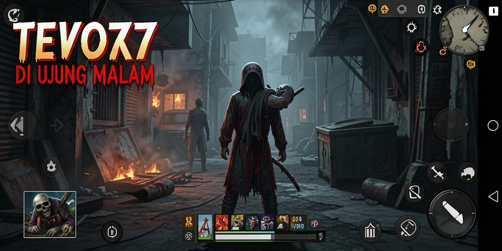 Screenshot gameplay CV777 menunjukkan suasana Horror yang mendebarkan.