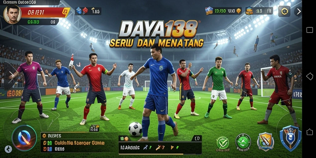 Tampilan screenshot utama DAYA138 menampilkan aksi seru dalam permainan olahraga.