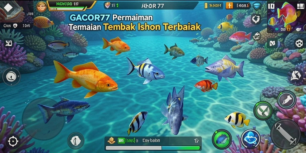 Gameplay seru dalam GACOR77 dengan ikan beragam.