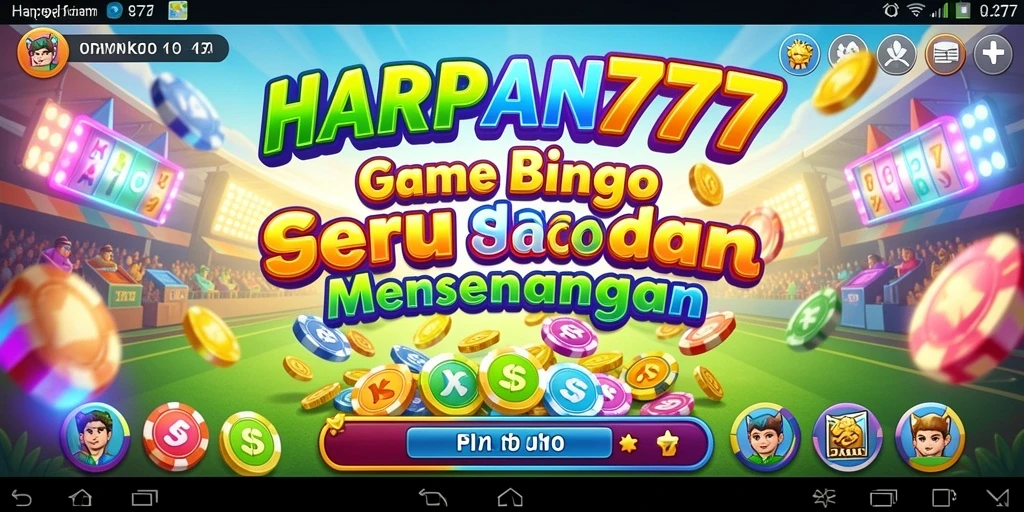 Tampilan gameplay Bingo yang seru dan interaktif dalam HARAPAN777.