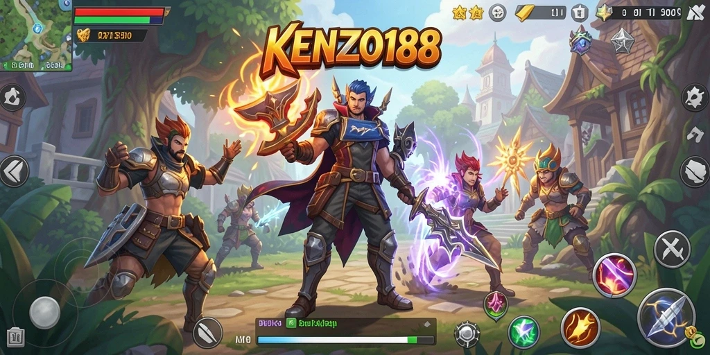 Pantulan aktivitas seru dalam gameplay RPG KENZO188.