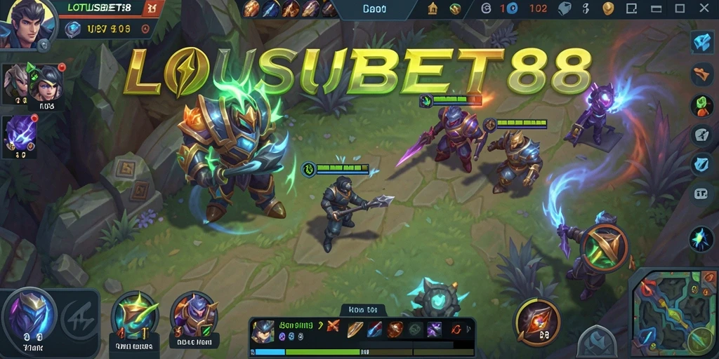Tampilan seru gameplay LOTUSBET88 dengan karakter yang dinamis.