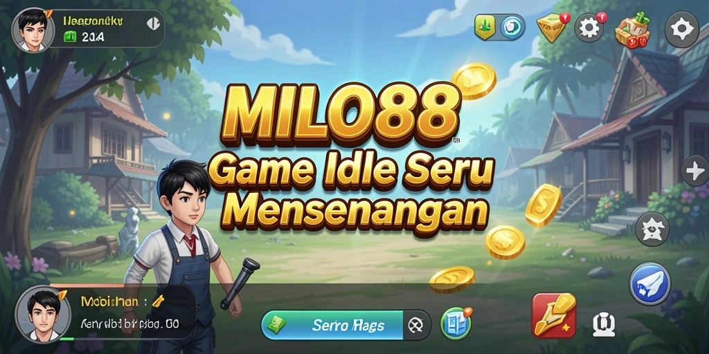 Tampilan gameplay Idle yang menarik dan penuh warna di MILO88.