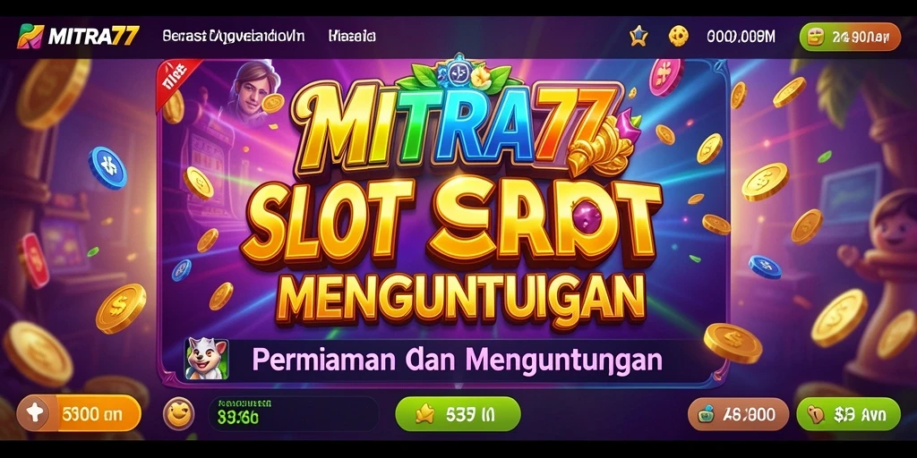 Tampilan gameplay MITRA77 yang menarik dan penuh warna.
