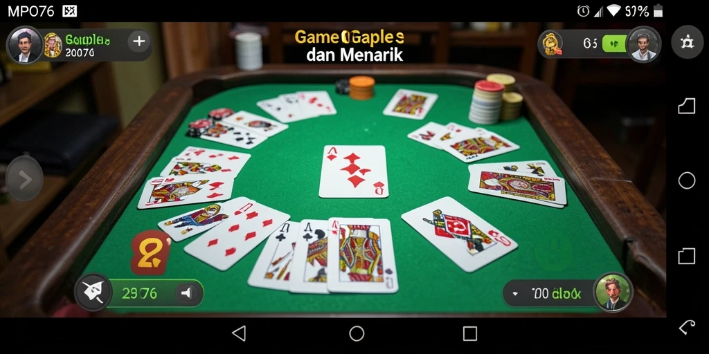 Tampilan gameplay Gaple yang seru dan interaktif.