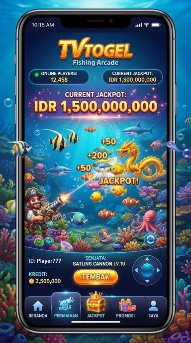 Tangkapan layar antarmuka pengguna aplikasi tvtogel yang menarik.